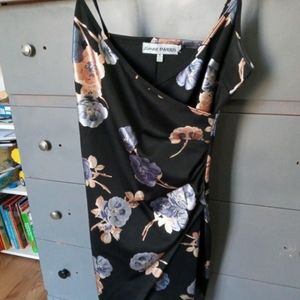 Black floral dress